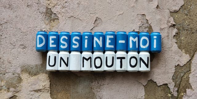 A text in French: Dessine-moi un mouton